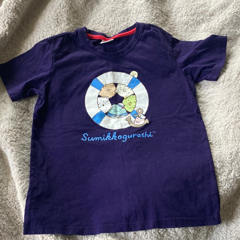 Sumikko Gurashi unisex purple shirt